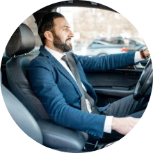 English-speaking driver available on request.