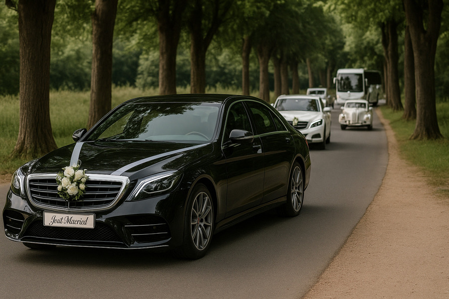 Les plus beaux cortèges de mariage : comment sublimer l'arrivée de vos invités 4 Cortège de mariage, thème "Chic"