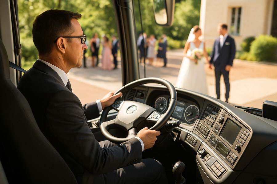Mariage sous la pluie, canicule ou mistral : comment assurer le confort des invités 3 Chauffeur professionnel