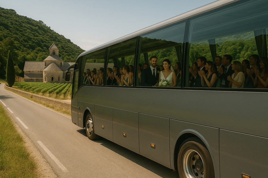 La tendance du "Wedding Road-Trip" : quand le transport devient partie intégrante de la fête 3 Wedding road trip, Lubéron