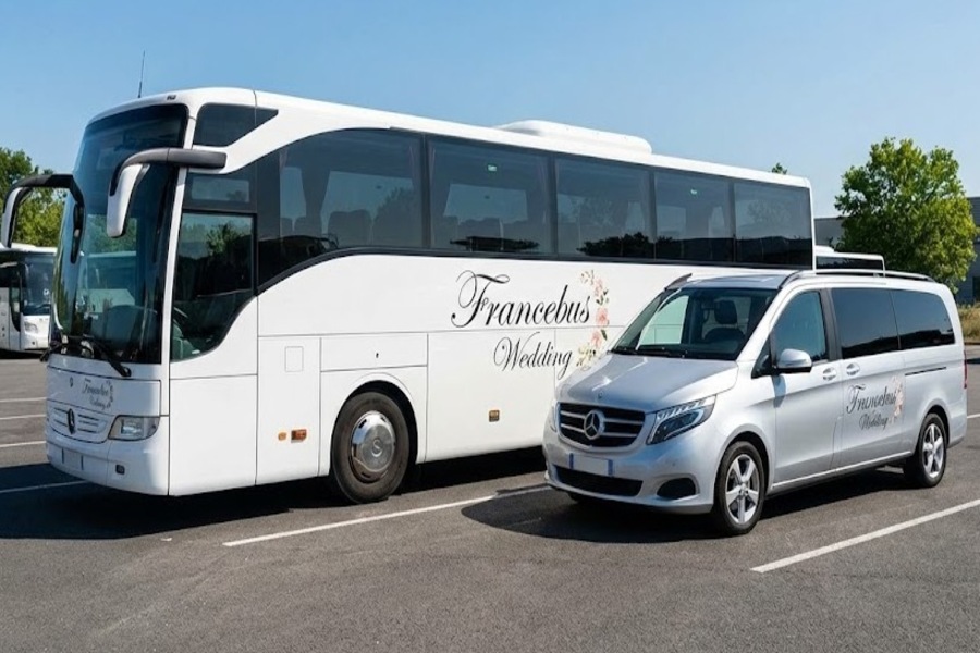 Autocar et minivan Francebus Wedding