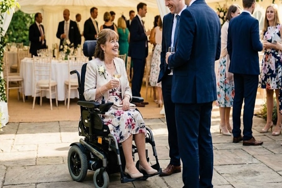 Transport personnes à mobilité réduite & séniors : comment garantir le confort de tous vos invités ? 1 Personne en fauteuil roulant