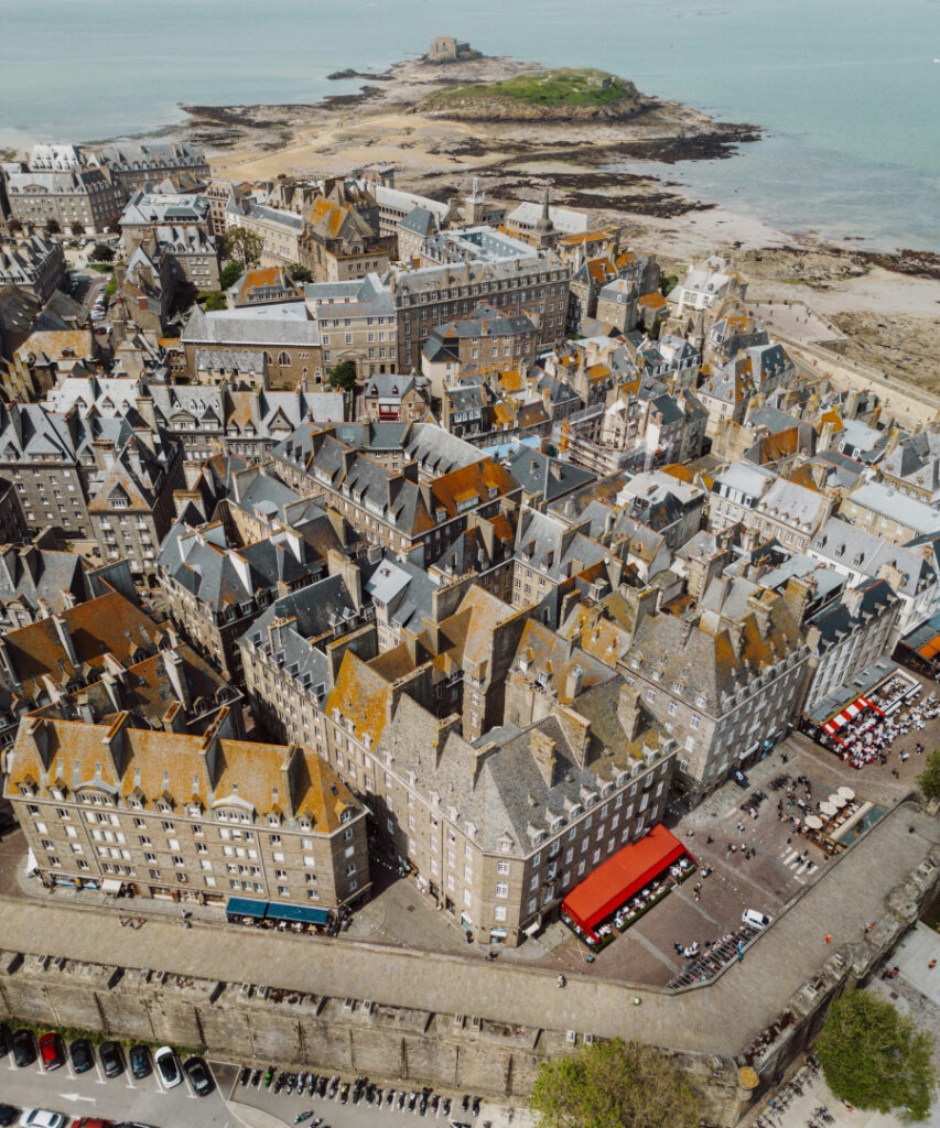 Aerial view of Saint-Malo